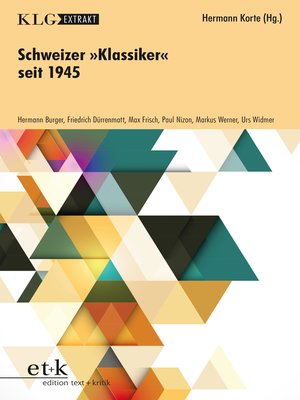 cover image of KLG Extrakt--Schweizer "Klassiker" seit 1945